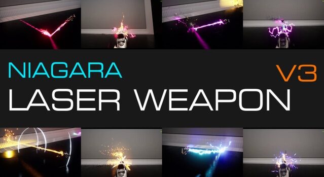 Niagara Laser Beam Weapon V3 — Weapon VFX for Unreal Engine by UEDEV