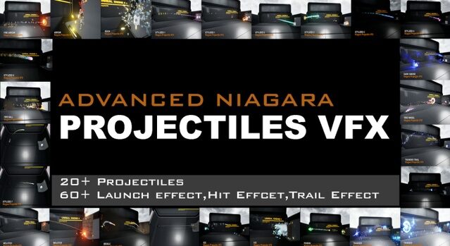 Advanced Niagara Projectiles VFX — Combat VFX for Unreal Engine by UEDEV